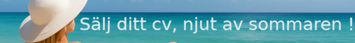 Sälj ditt cv, njut av sommaren! 